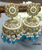 Polki Mehndi Earring Sku 565 A4 - rchiecreation