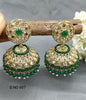 Polki Mehndi Jhumki Earring Sku -607A3 - rchiecreation