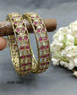 Polki Mendhi Bangles Sku-3062 F3 - rchiecreation