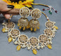 Polki Necklace Mehndi Set Sku-5778 B1 - rchiecreation