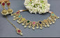 Polki Necklace Mehndi Set Sku-735 B1 - rchiecreation