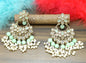 Tassel Earring Polki Earring Mehndi Sku- 624 A2 - rchiecreation