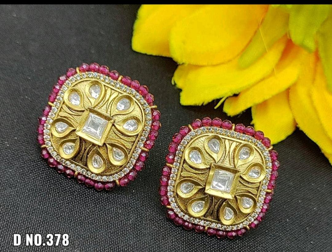 Tiyani Kundan Earring Sku_378 D2 - rchiecreation