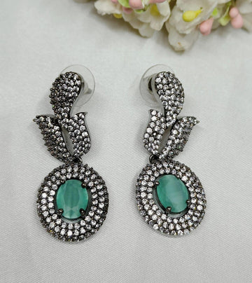 Victorian American Diamond Earring Sku-825 C1 - rchiecreation