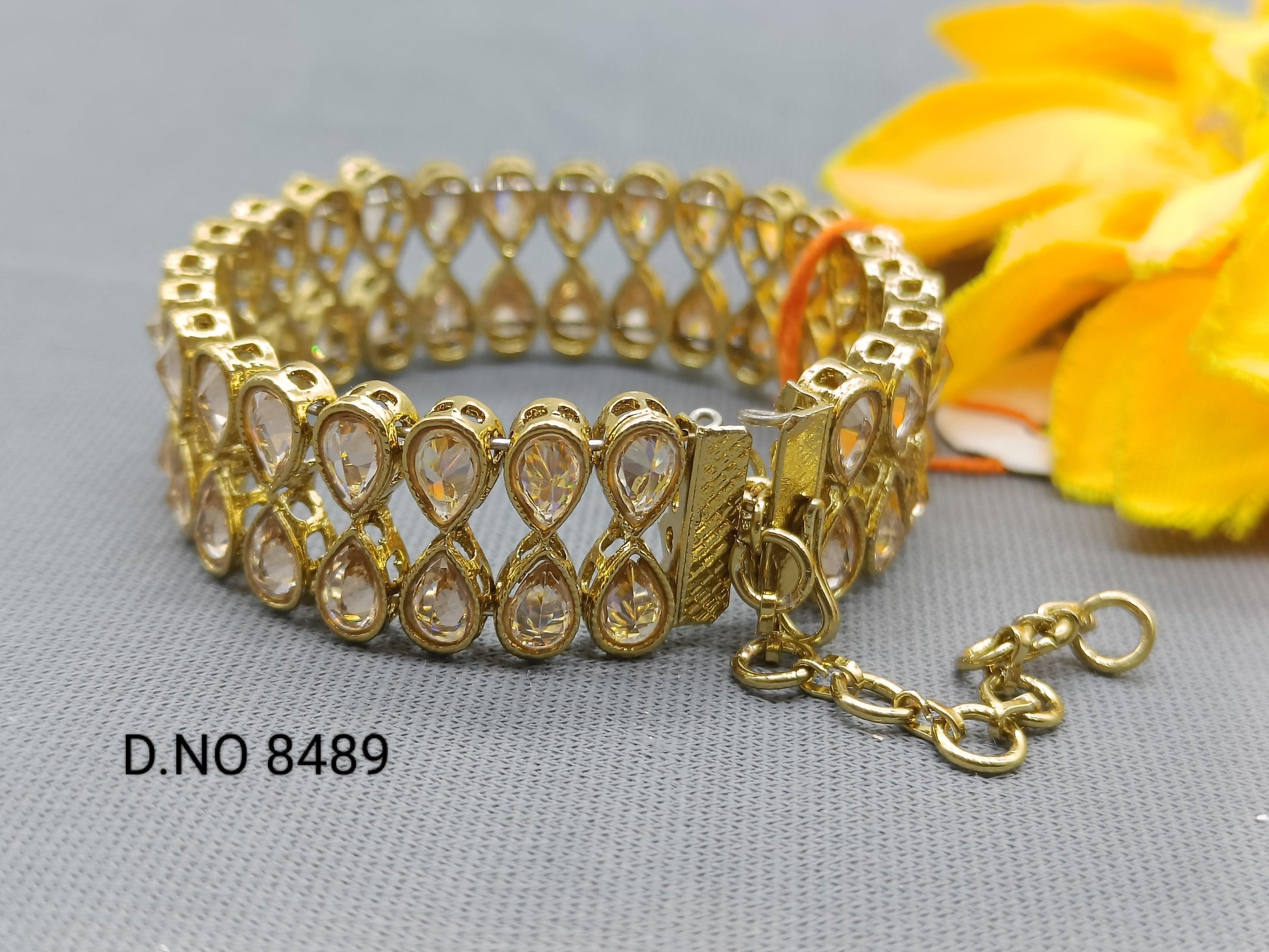 Women Polki Bracelet Sku 8489 E2 - rchiecreation